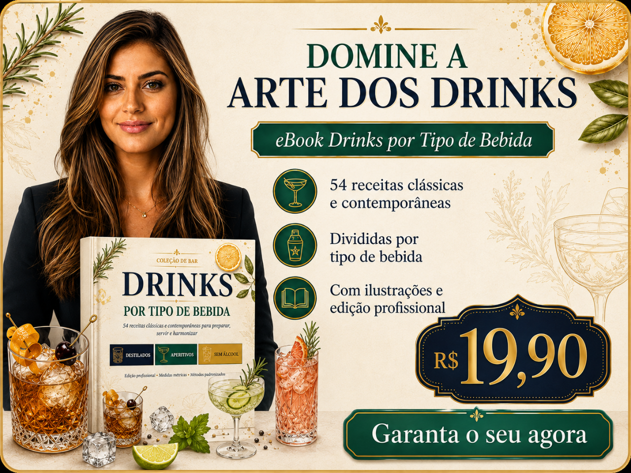E-book 54 Receitas para Drinks